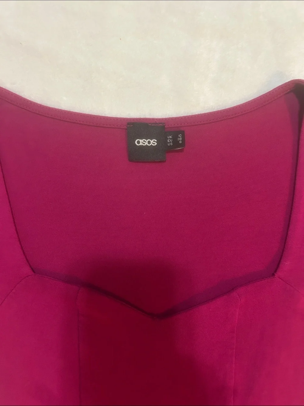 ASOS Women’s Dress Short-Sleeve Jersey Fit & Flare Sweetheart in Pink - Size 6